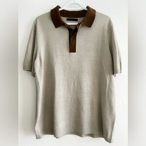 OAK + FORT Short Sleeve Polo Shirt